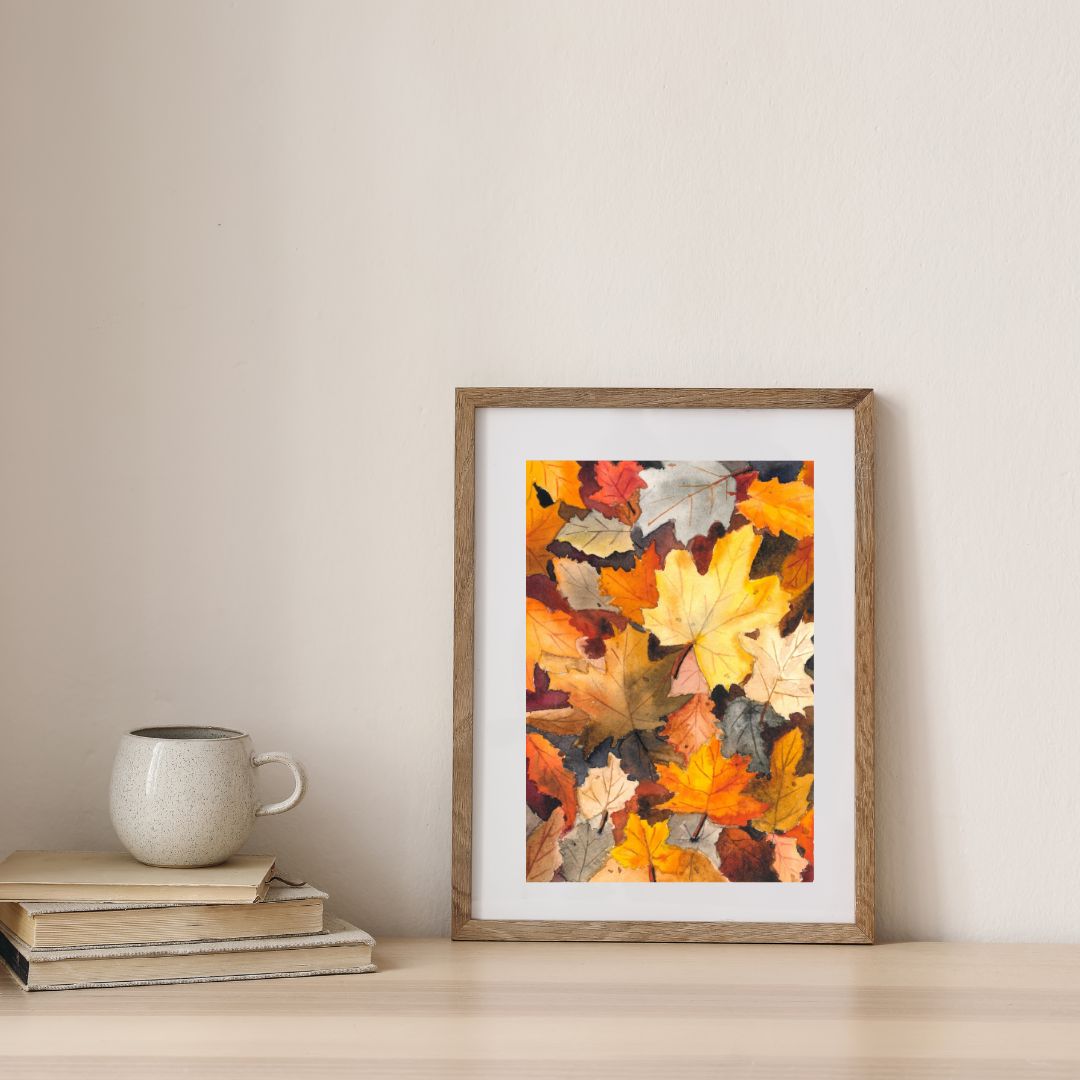 Original Watercolor Autumn Leaves Painting | Fall Foliage Art | Cozy Seasonal Wall Decor | Nature Inspired Artwork