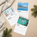 Three-month calendar set for January, February, and March 2026 with scenic images.